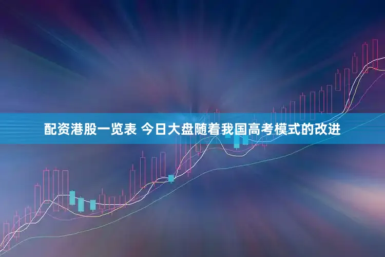 配资港股一览表 今日大盘随着我国高考模式的改进