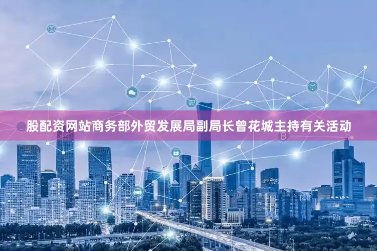 股配资网站商务部外贸发展局副局长曾花城主持有关活动